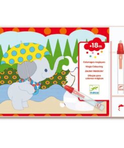 DJECO vandeniu spalvinama knygelė "Pasislėpę lauke"