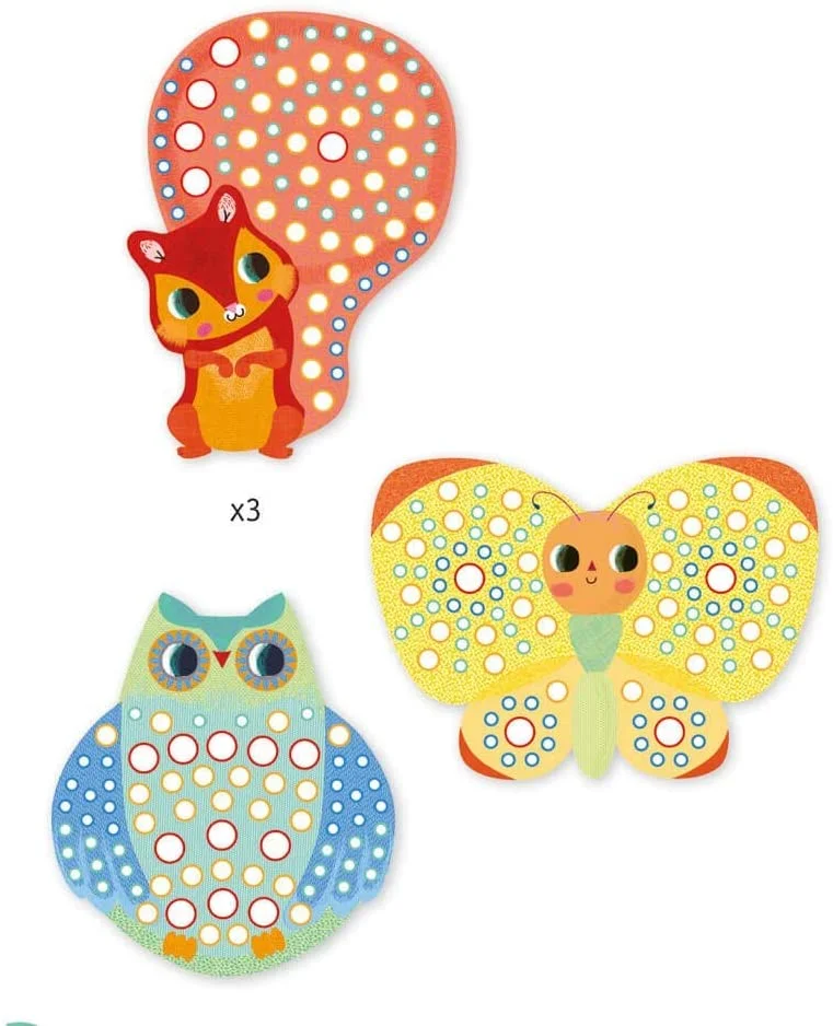 Djeco Kūrybinis rinkinys  "Gyvūnų mozaika - Milfiori" - Image 2