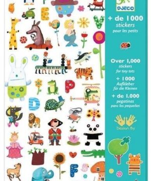 Djeco 1000 lipdukų rinkinys mažiesiems 1 Lipdukų Rinkinys