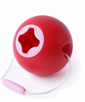 Quut Ballo neišsiliejantis vandens kibirėlis - Raudona 2 Quut BALLO onwhite Cherry Red 01