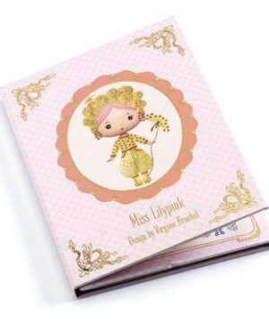 Djeco nuimami daugkartiniai lipdukai vaikams - Tinyly Miss Lilypink 2 lipdukai vaikams