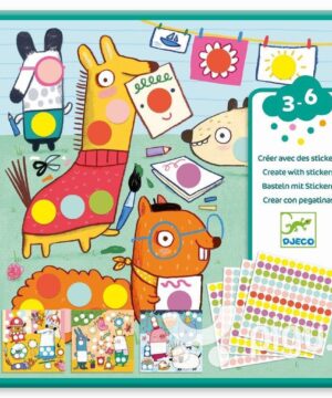 Djeco lipdukų rinkinys "Spalvoti rutuliukai" - lipdukai vaikams 2 Lipdukų rinkinys vaikams