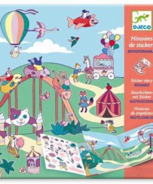 Djeco daugkartiniai lipdukai - Pramogų parkas atrakcionai 1 pramogu parkas