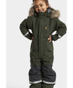 Didriksons žieminis kombinezonas vaikui Bjornen Kids Cover (Deep Green)