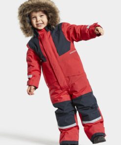 Didriksons žieminis kombinezonas Bjornen Kids Cover (Bright Red)