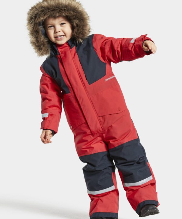 Didriksons žieminis kombinezonas Bjornen Kids Cover (Bright Red)