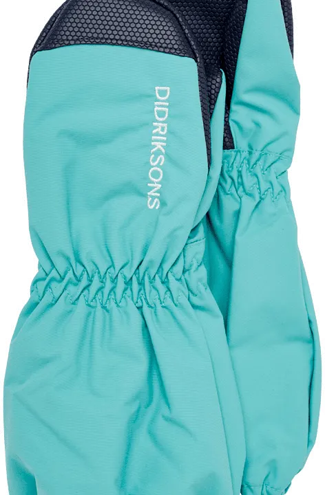 Didriksons rudeninės pirštinės Shell Kids Gloves 5 (Turquoise aqua)