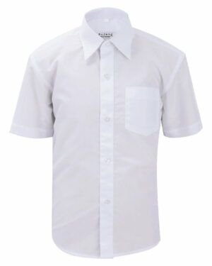 Mokyklinė Apranga Rodeng  Balti marškiniai trumpomis rankovėmis berniukui BMA10023  1