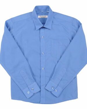 Mokyklinė Apranga Rodeng  Mėlyni marškiniai ilgomis rankovėmis berniukui BMA10027  1