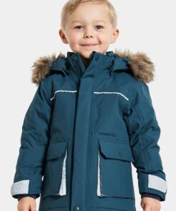 Didriksons žieminė striukė - KURE KIDS PARKA 5 - Dive Blue