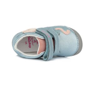 batukai vaikams D.D.Step (Vengrija)  Barefoot šviesiai mėlyni batai 20-25 d. S070927
