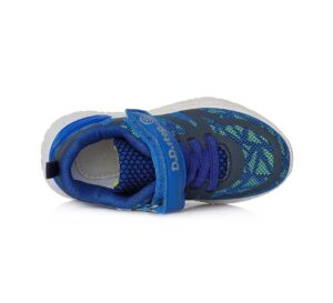 batukai vaikams D.D.Step (Vengrija)  Mėlyni sportiniai LED batai 24-29 d. F61528AM