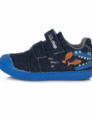 batukai vaikams D.D.Step (Vengrija)  Tamsiai mėlyni canvas batai 25-30 d. C049494M