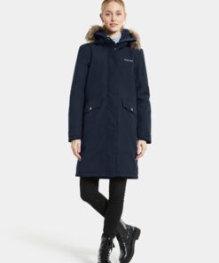 Didriksons neperšlampanti moteriška žieminė striukė ERIKA WNS PARKA 3 - Dark Night Blue