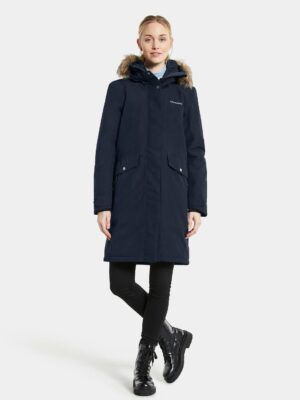 Didriksons neperšlampanti moteriška žieminė striukė ERIKA WNS PARKA 3 - Dark Night Blue