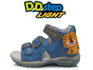 batukai vaikams D.D.Step (Vengrija)  Mėlynos LED basutės 19-24 d. AC290816