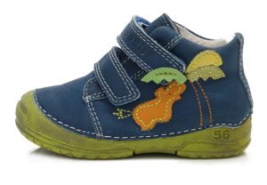 batukai vaikams D.D.Step (Vengrija)  Tamsiai mėlyni batai 19-24 d. 038238B