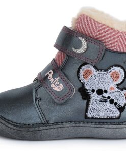 Ponte20 Juodi batai su pašiltinimu 24-29 d. DA031589A. Batai vaikams. Tvirtas užkulnis