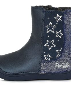 Ponte20 Tamsiai mėlyni batai su pašiltinimu 24-29 d. DA031715. Batai vaikams. Tvirtas užkulnis