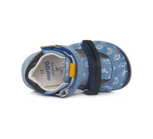 batukai vaikams D.D.Step (Vengrija)  Barefoot mėlyni batai 20-25 d. H070-359