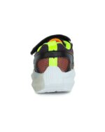 batukai vaikams D.D.Step (Vengrija)  Juodi sportiniai LED batai 24-29 d. F061-391AM