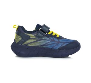 batukai vaikams D.D.Step (Vengrija)  Tamsiai mėlyni sportiniai LED batai 24-29 d. F061-391M