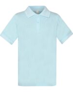 Mokyklinė Apranga   Šviesiai mėlyni POLO marškinėliai trumpomis rankovėmis 128-152 d.  1