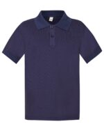 Mokyklinė Apranga   Tamsiai mėlyni POLO marškinėliai trumpomis rankovėmis 128-152 d.  1