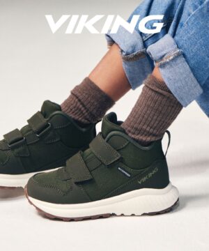 Viking demisezoniniai batai vaikams Aery Hol Mid WP - Olive
