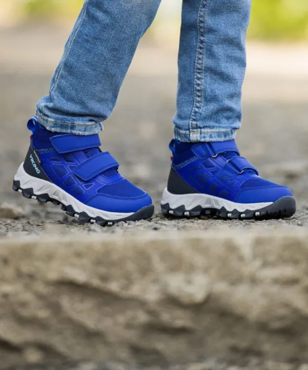 Viking demisezoniniai batai vaikams Track Mid WP - Royal/Navy