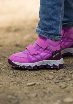 Viking demisezoniniai batai vaikams Track Mid WP - Purple