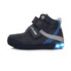 batukai vaikams D.D.Step (Vengrija)  Tamsiai mėlyni LED batai 31-36 d. A068-398L
