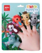 edukaciniai zaislai. Lavinamieji zaislai. Apli Kids . Pirštų lėlės „Džiunglių gyvūnėliai“