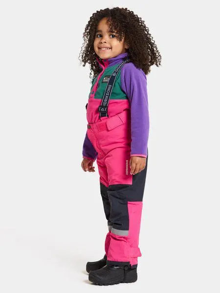 Alternative view of Didriksons pašiltintos neperšlampamos kelnės IDRE KIDS PANTS 6 su augimo funkcija  - True Pink (yra vietoje)