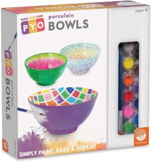 edukaciniai zaislai. Lavinamieji zaislai. Mindware . Kūrybinis rinkinys „Paint Your Own Porcelain Bowls“