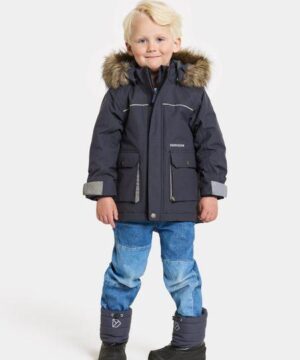 Didriksons žieminė striukė KURE KIDS PARKA 6 Navy (yra vietoje) 2 Didriksons žieminė striukė KURE KIDS PARKA 6