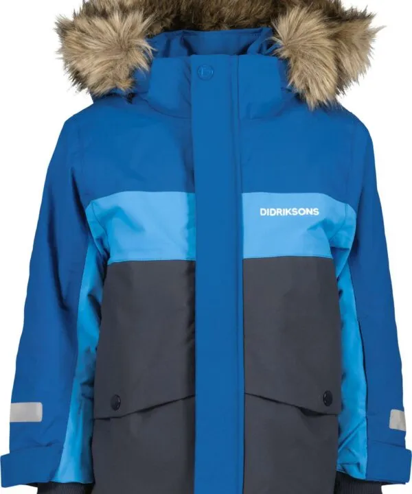 Alternative view of Didriksons žieminė striukė su augimo funkcija - BJÄRVEN KIDS PARKA 2 Classic Blue (yra vietoje)