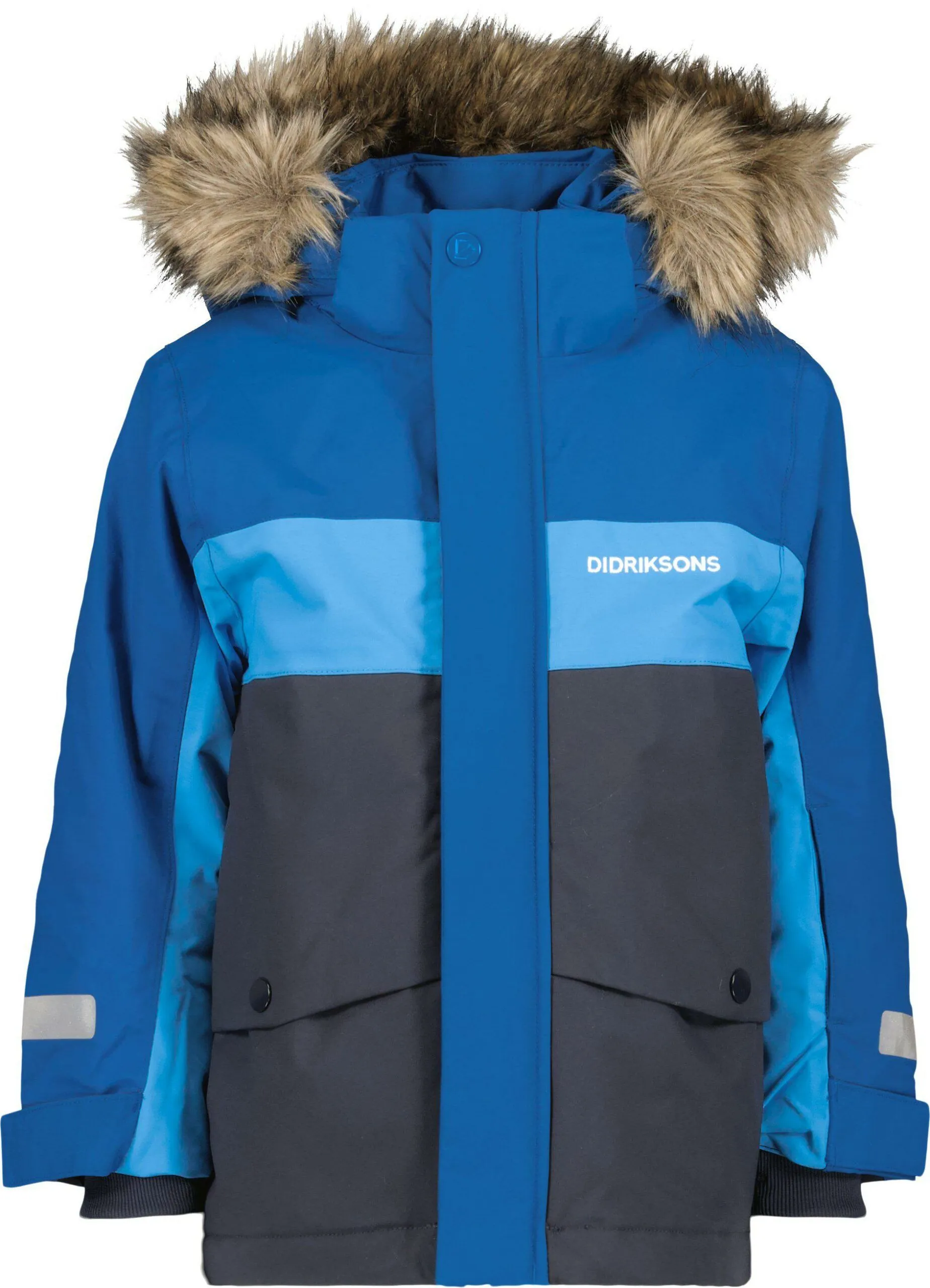 Didriksons žieminė striukė su augimo funkcija - BJÄRVEN KIDS PARKA 2 Classic Blue (yra vietoje) - Image 2