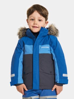 Didriksons žieminė striukė su augimo funkcija - BJÄRVEN KIDS PARKA 2 Classic Blue (išankstinis užsakymas)