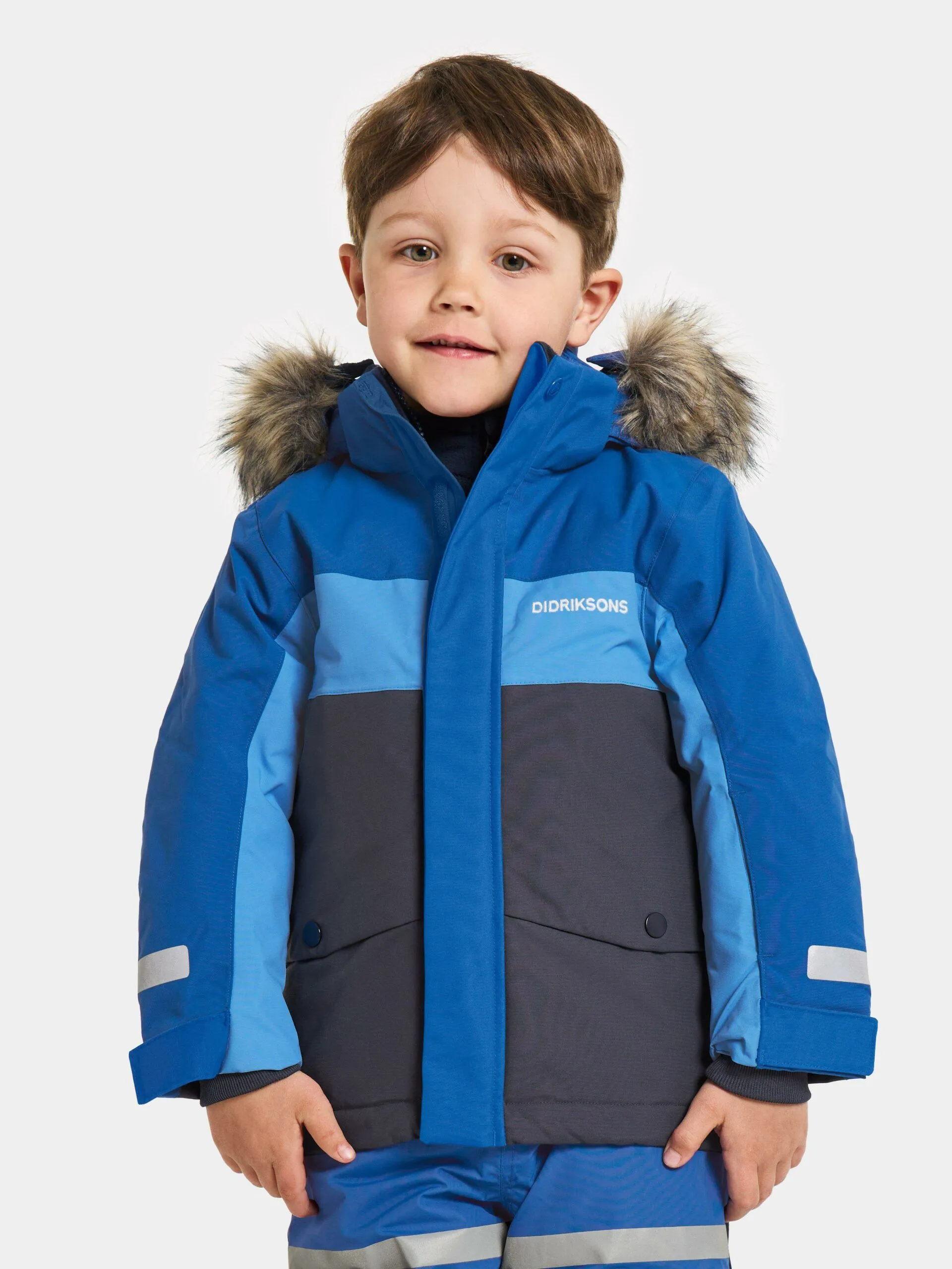 Didriksons žieminė striukė su augimo funkcija - BJÄRVEN KIDS PARKA 2 Classic Blue (išankstinis užsakymas)