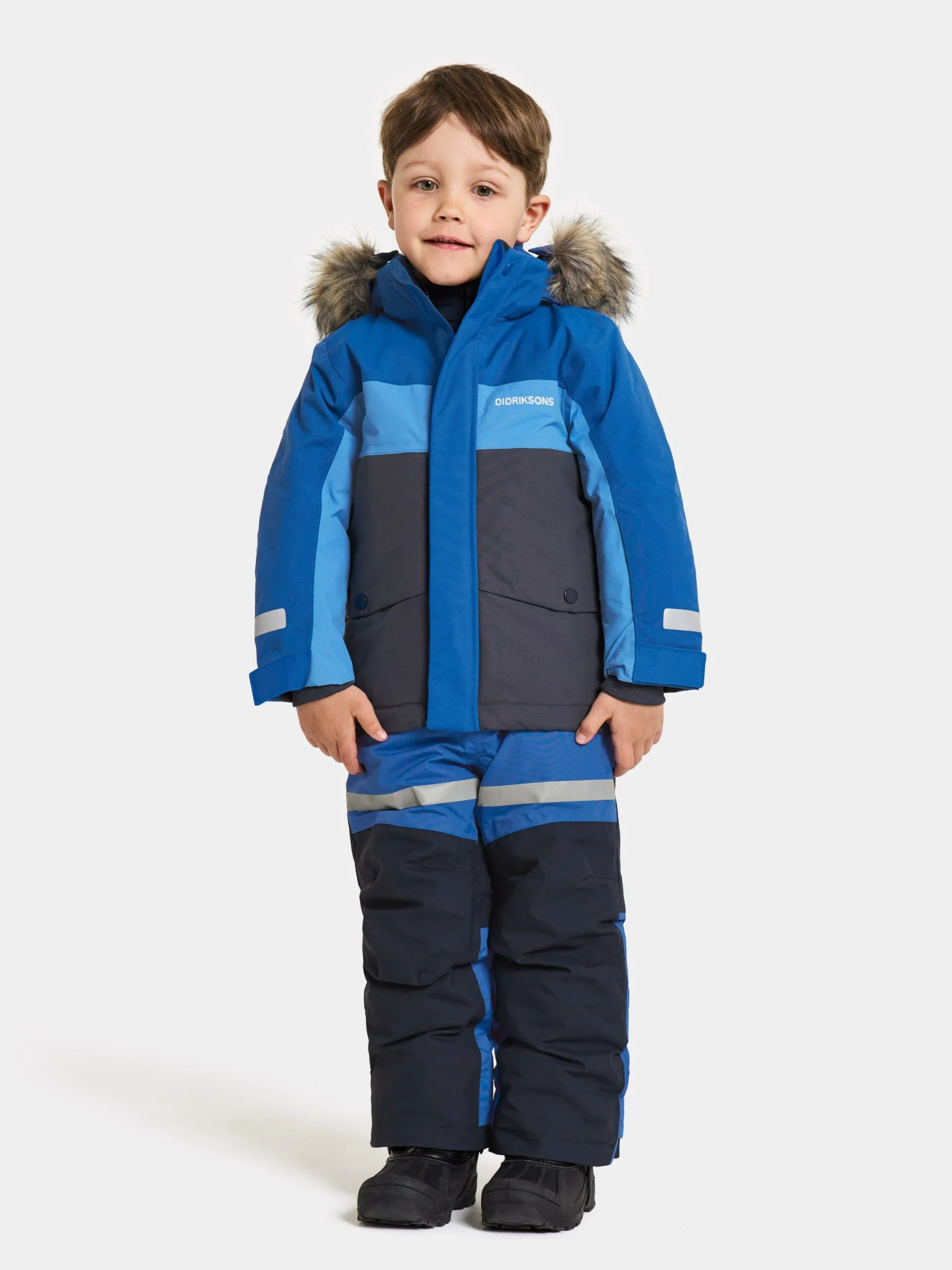Didriksons žieminė striukė su augimo funkcija - BJÄRVEN KIDS PARKA 2 Classic Blue (yra vietoje) - Image 4