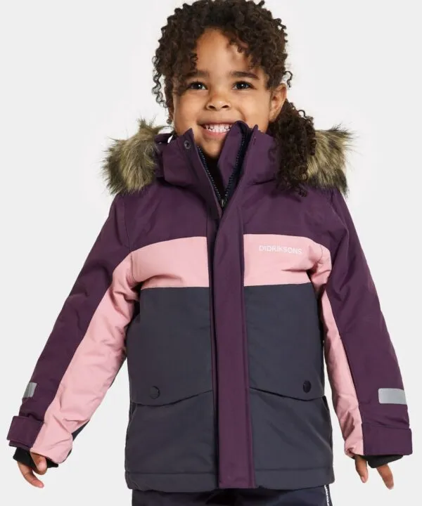Didriksons žieminė striukė su augimo funkcija - BJÄRVEN KIDS PARKA 2 Plumb (išankstinis užsakymas)