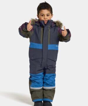 Didriksons žieminis kombinezonas - BJÖRNEN KD COV MULT2 Multi Colour Blue (yra vietoje) 1 bjornen multi colour kids coverall 2 505064 B03 10front1 m232 300x400 1