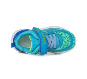 batukai vaikams D.D.Step (Vengrija)  Mėlyni sportiniai LED batai 24-29 d. F61528BM