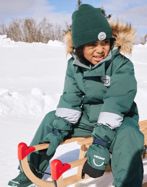 Viking žieminis kombinezonas Play Winter Playsuit - Dark Green