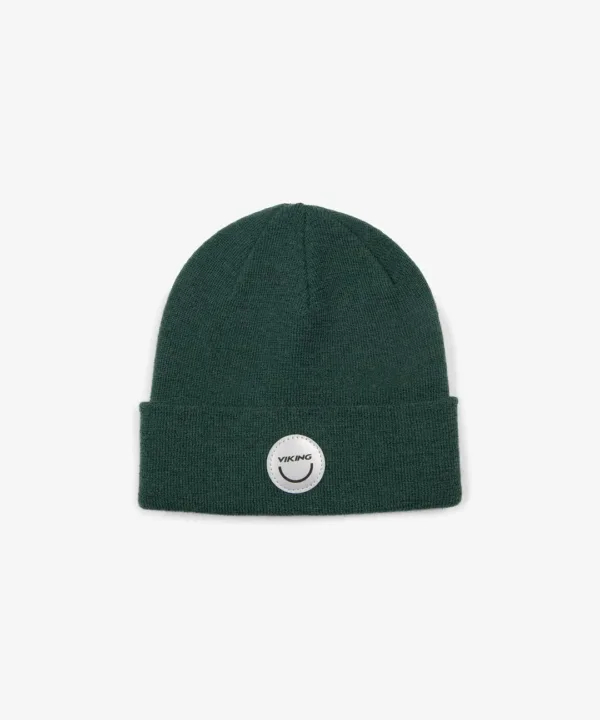 Viking kepurė Play Wool Beanie Warm Reflec  - Dark Green