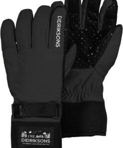 Didriksons žieminės neperšlampančios pirštuotos pirštinės LOVAS FIVE FING GLOV - Black