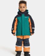 Didriksons žieminė striukė su augimo funkcija NEPTUN KIDS JKT 2 - Petrol Green (yra vietoje)