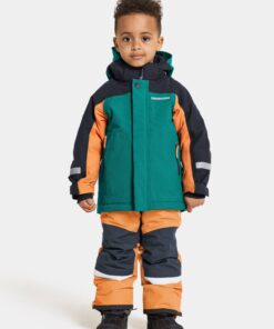 Didriksons žieminė striukė su augimo funkcija NEPTUN KIDS JKT 2 - Petrol Green (yra vietoje)