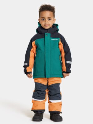 Didriksons žieminė striukė su augimo funkcija NEPTUN KIDS JKT 2 - Petrol Green (yra vietoje)